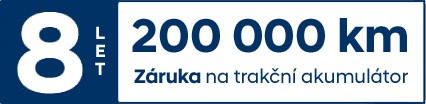 8 let nebo až 200 000 km záruka na trakční akumulátory